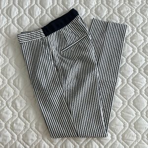 Zara Pinstripe Cropped Trousers